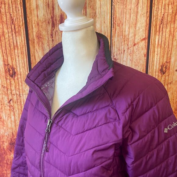 Columbia women's purple Omni Heat Morning Lite jacket size small *see details* - Picture 1 of 8